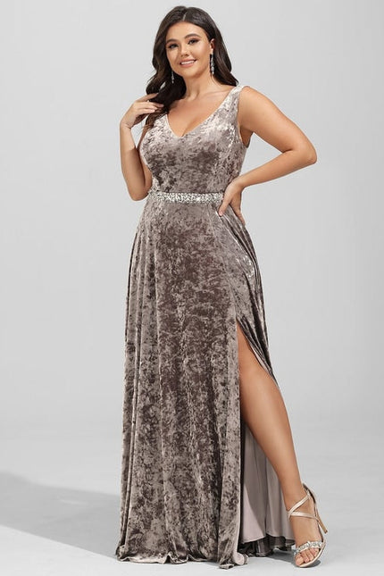 Robe Chic Velours Sombre - gallery 5