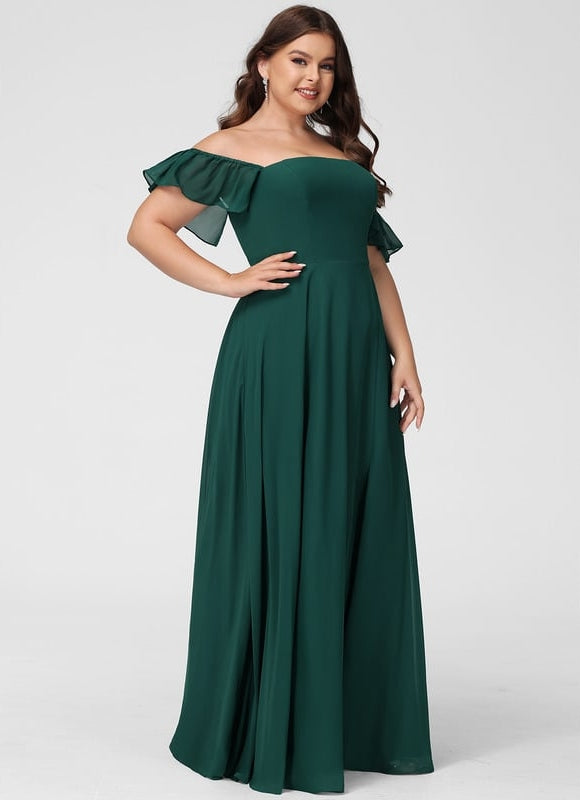 Robe Chic Mousseline Émeraude - gallery 9