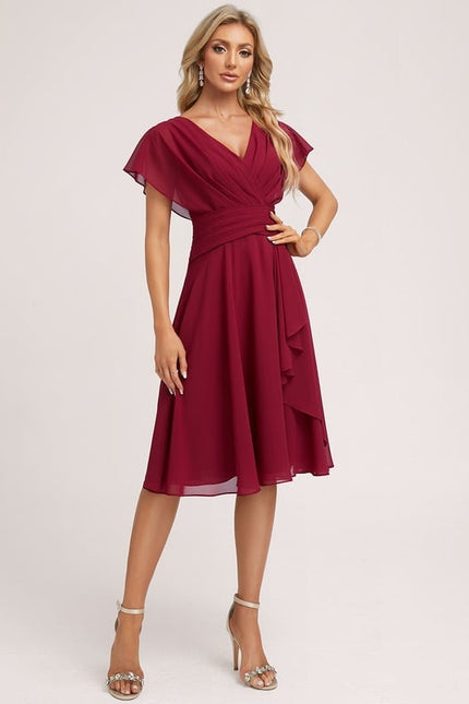 Robe Chic Bleu Élégance Flottante - gallery 4