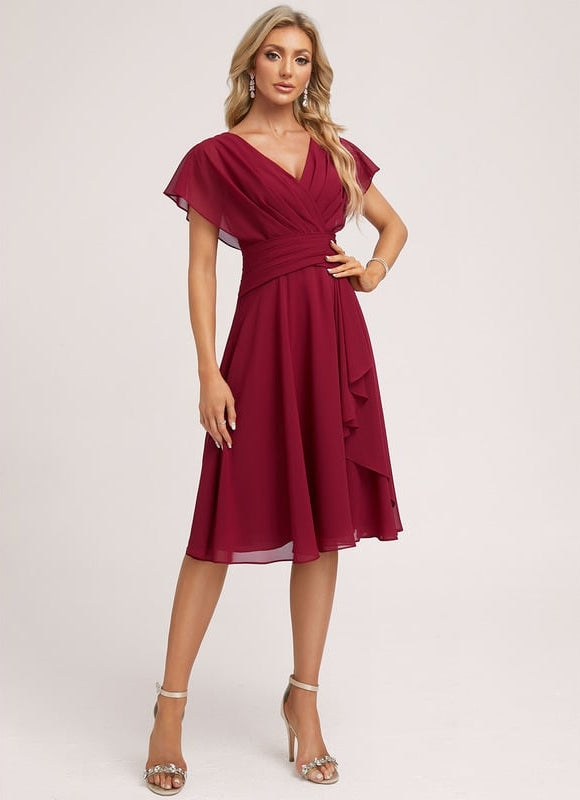 Robe Chic Bleu Élégance Flottante - gallery 4