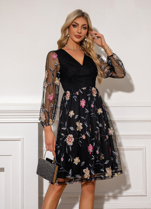 Robe Chic Brodée Élégante - gallery 6
