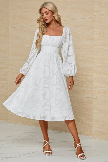 Robe Chic Blanche Aérée - gallery 4