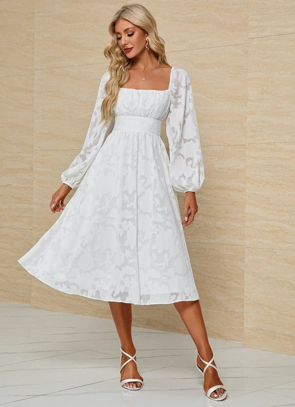 Robe Chic Blanche Aérée - gallery 4