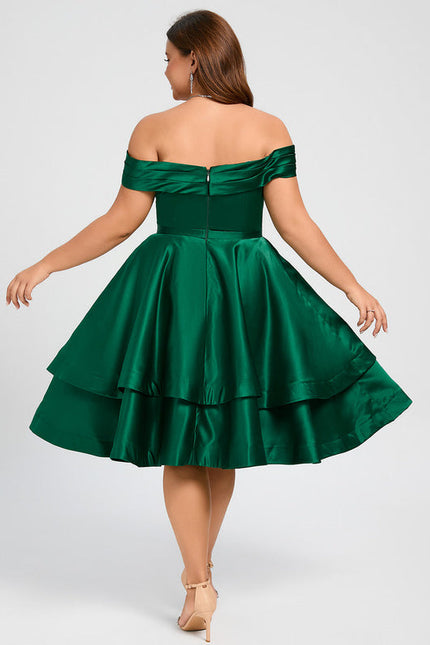 Robe Chic Satinée Trapèze - gallery 6