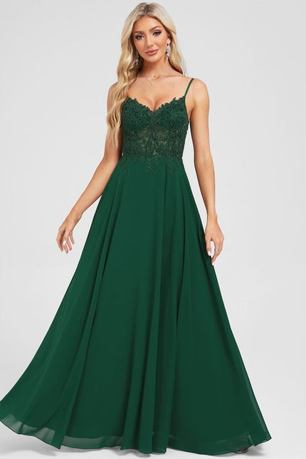 Robe Chic Élégance Émeraude - gallery 1