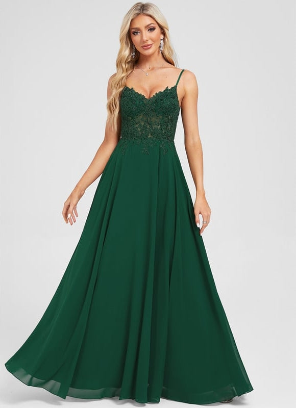 Robe Chic Élégance Émeraude - gallery 1