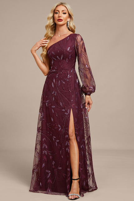 Robe Chic Étoilée Bordeaux - gallery 7