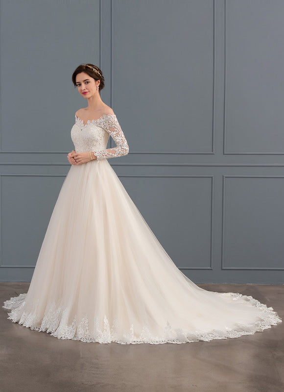 Robe Chic Élégante Épaule Dénudée - gallery 4