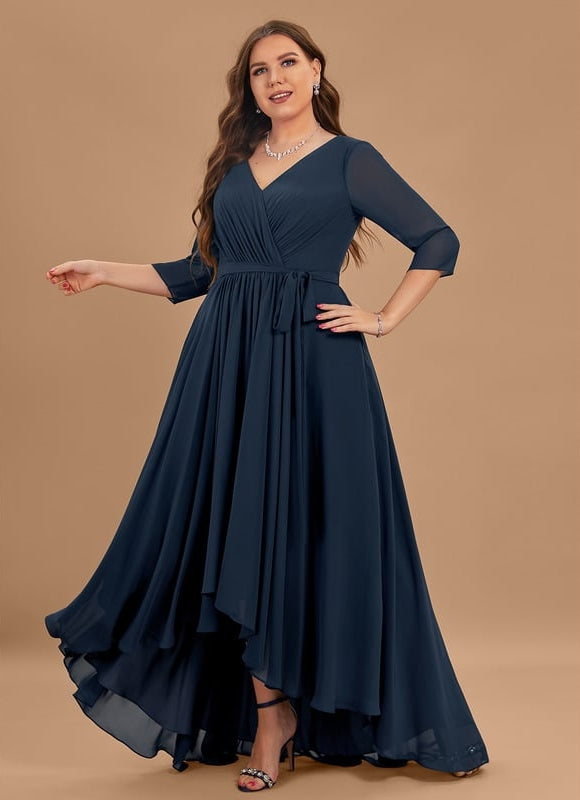 Robe Chic Drapé Azur Sublime - gallery 6