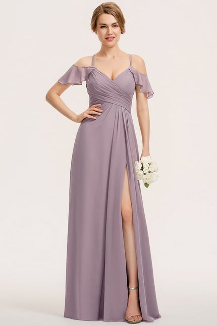 Robe Chic Chiffon Sable - gallery 5