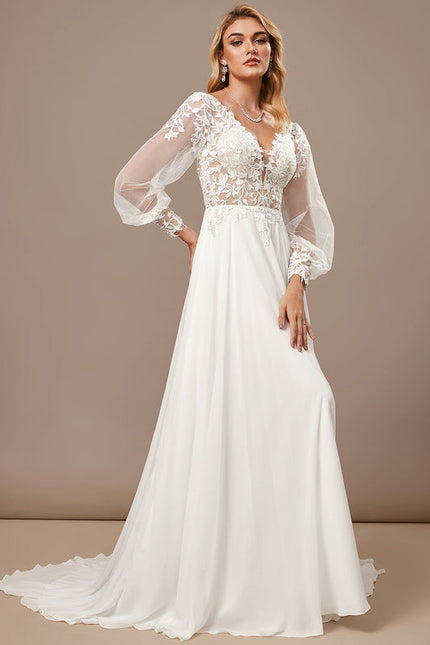 Robe Chic Vaporeuse Blanche - gallery 1