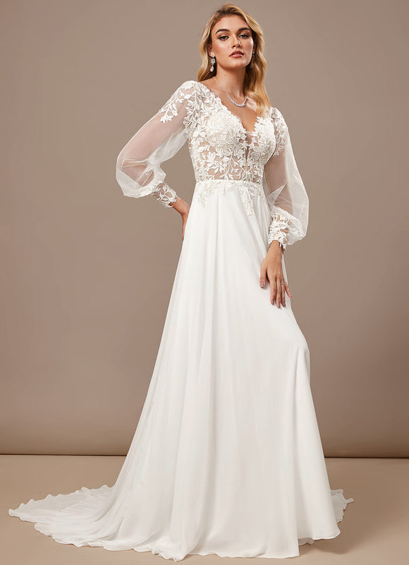 Robe Chic Vaporeuse Blanche - gallery 1