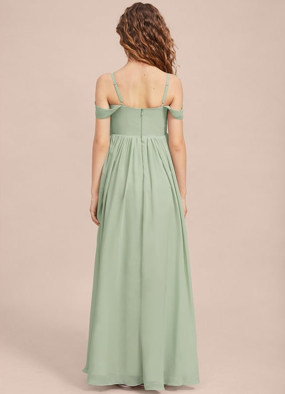 Robe Chic Chiffon Menthe - gallery 7