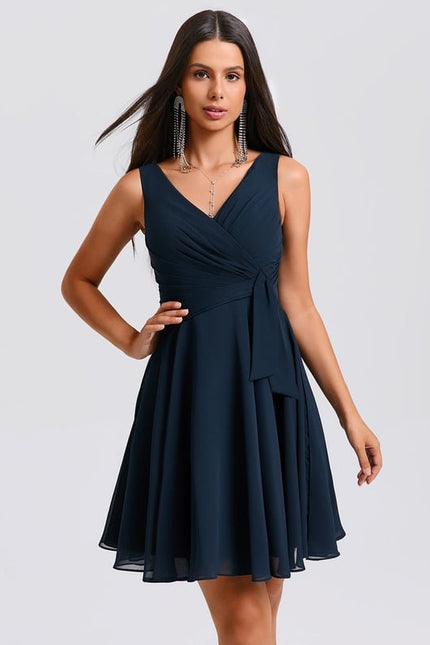 Robe Chic Vaporeuse Marine - gallery 3