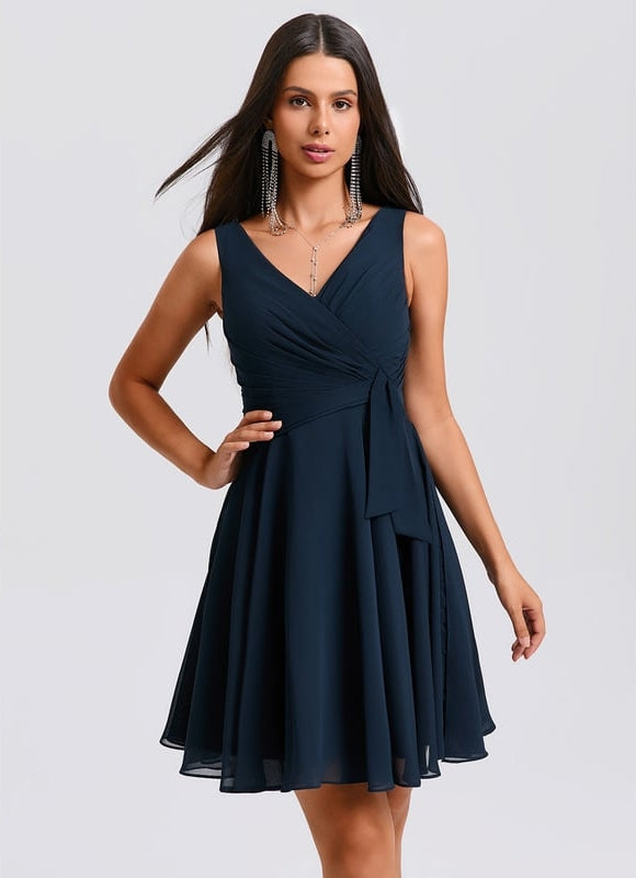 Robe Chic Vaporeuse Marine - gallery 3