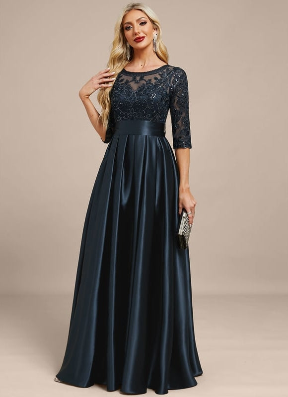 Robe Chic De Soirée Satinée - gallery 4