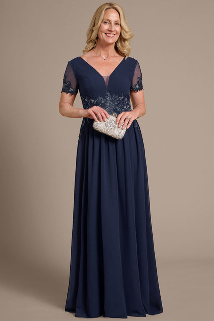 Robe Chic Marine Appliquée - gallery 3