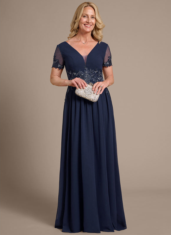 Robe Chic Marine Appliquée - gallery 3
