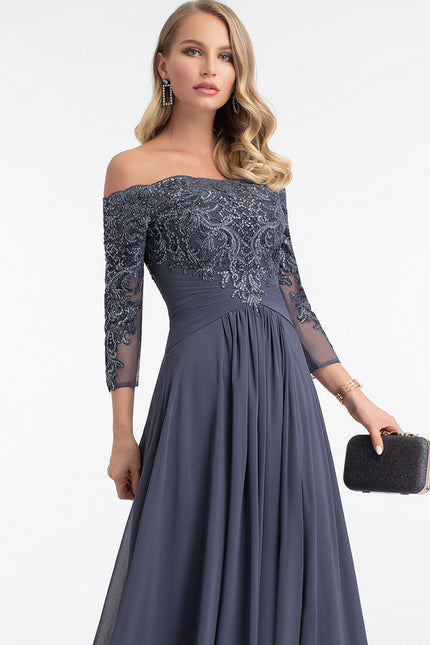 Robe Chic Élégante Charbon - gallery 5