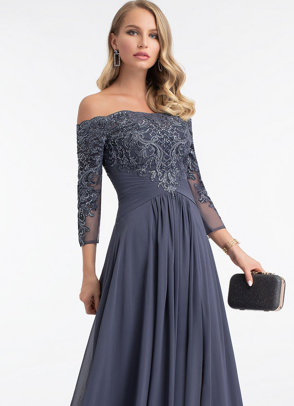 Robe Chic Élégante Charbon - gallery 5