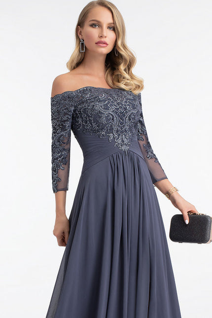 Robe Chic Élégante Charbon - gallery 5