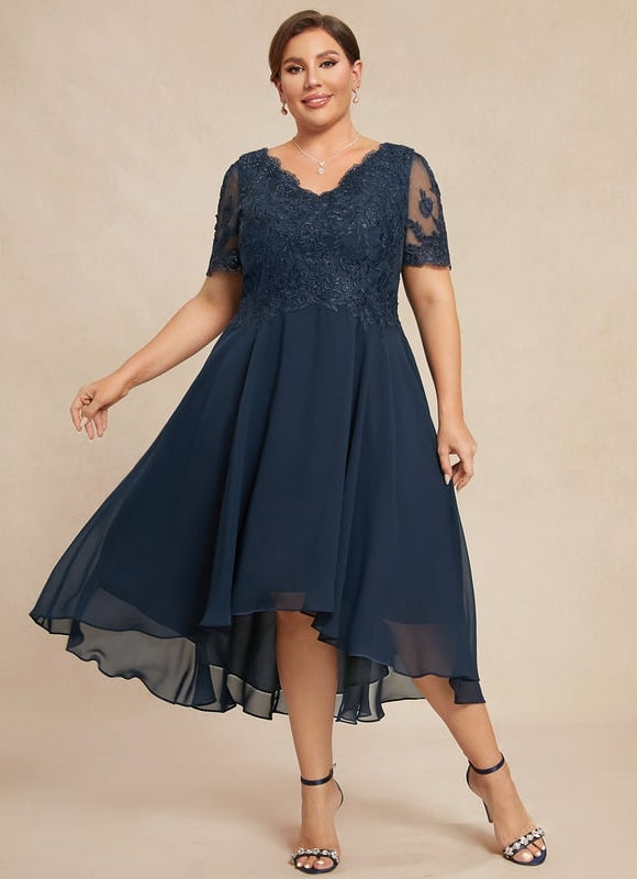Robe Chic Émeraude Dentelle - gallery 7