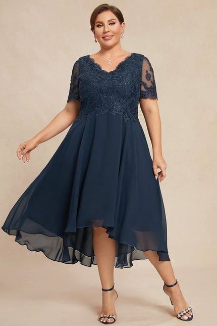 Robe Chic Émeraude Dentelle - gallery 7