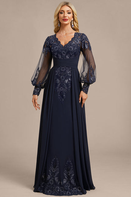 Robe De Soirée Chic Bleu - gallery 2