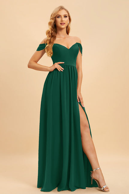 Robe Chic Mousseline Émeraude - gallery 1
