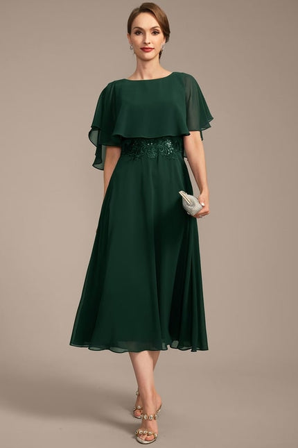 Robe Chic Émeraude Fluidité