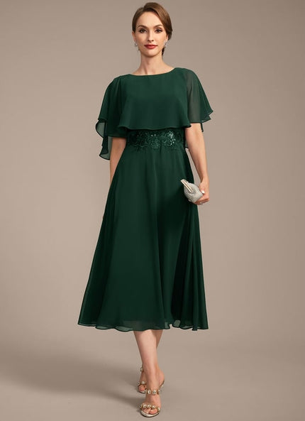 Robe Chic Émeraude Fluidité