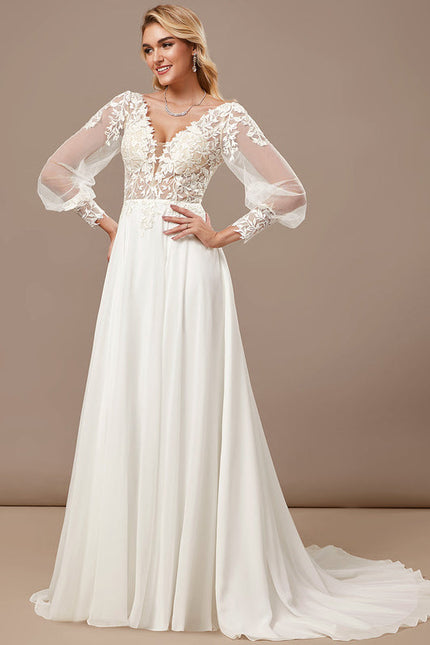 Robe Chic Vaporeuse Blanche - gallery 4