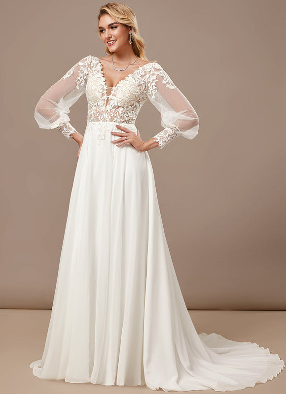 Robe Chic Vaporeuse Blanche - gallery 4