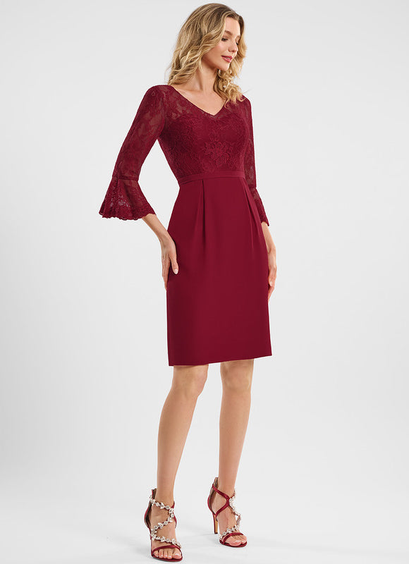 Robe Chic Bourgogne Élégante - gallery 3
