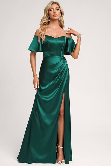 Robe Chic Satin Rouille