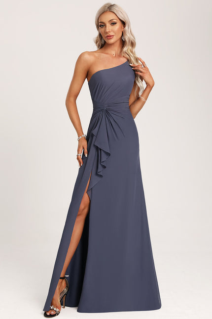 Robe Chic Asymétrique Beige - gallery 4