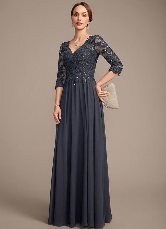 Robe Chic Longue Bleu Cobalt - gallery 4