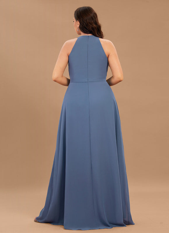 Robe Chic Mousseline Drapée - gallery 6