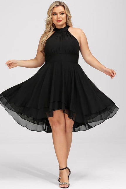 Robe Chic Noir Asymétrique Chic - gallery 9