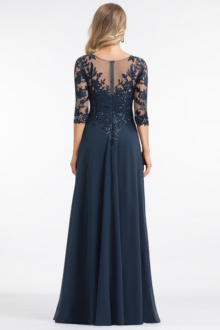 Robe Chic Longue Bleu Cobalt - gallery 2