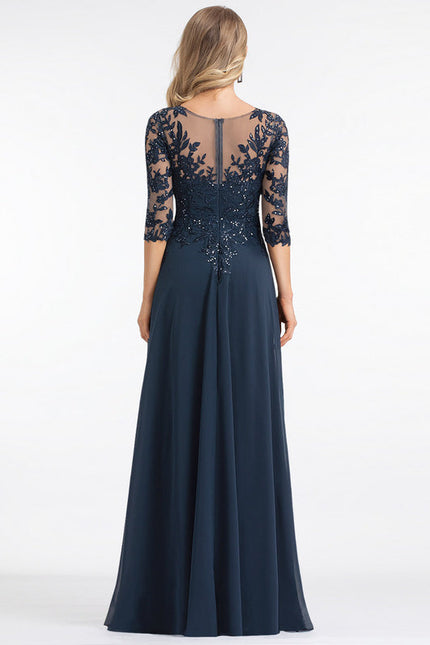 Robe Chic Longue Bleu Cobalt - gallery 2