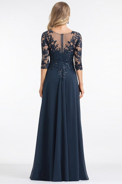 Robe Chic Longue Émeraude Élégante - gallery 2