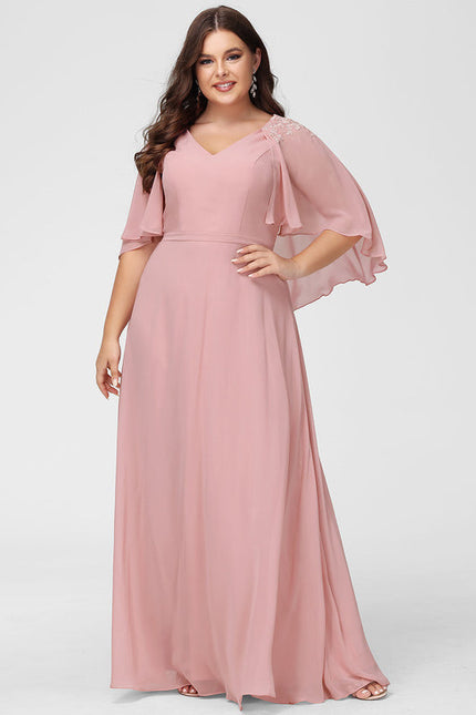 Robe Chic Élégance Rosée - gallery 9