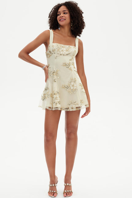 Robe Chic Fleurie Pailletée - gallery 2