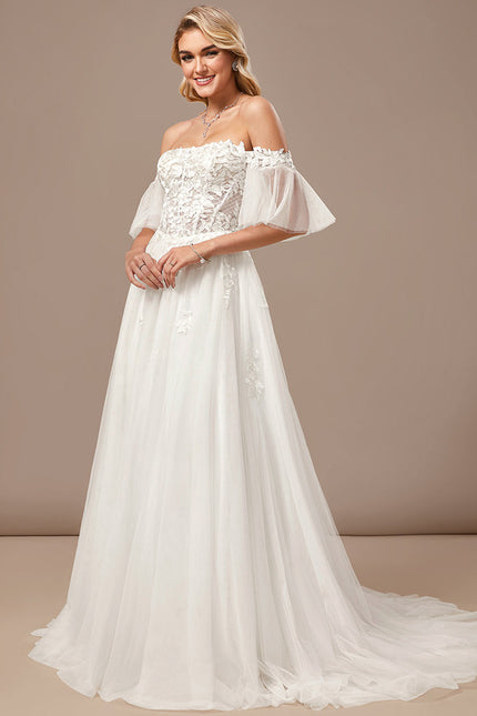 Robe Chic Mariée Tulle Étoilé