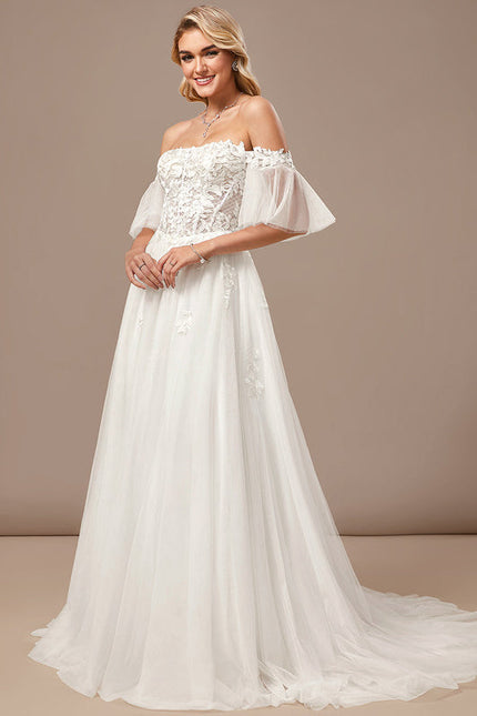 Robe Chic Mariée Tulle Étoilé