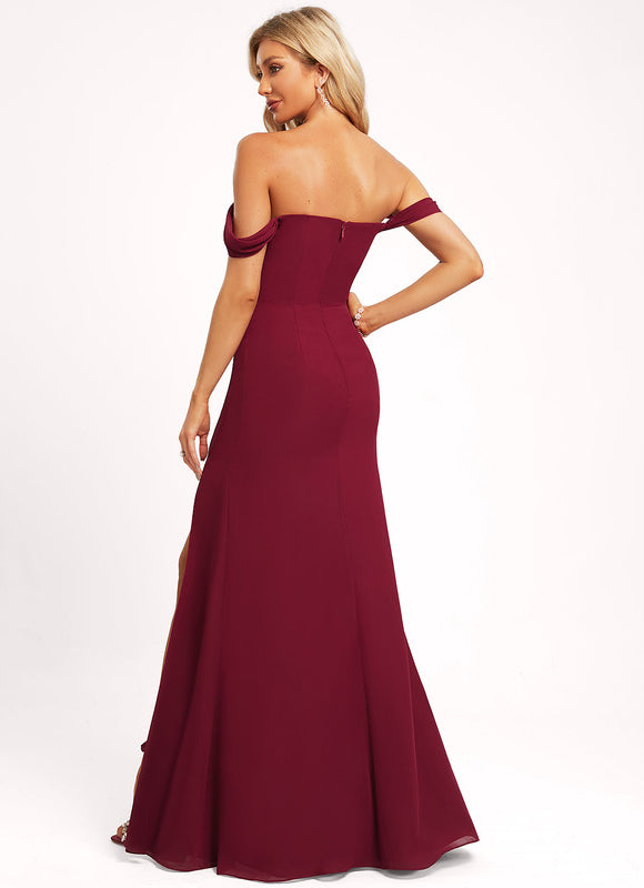 Robe Chic Mousseline Émeraude - gallery 5