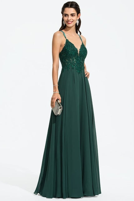 Robe Chic Vert Émeraude Flottante - gallery 8