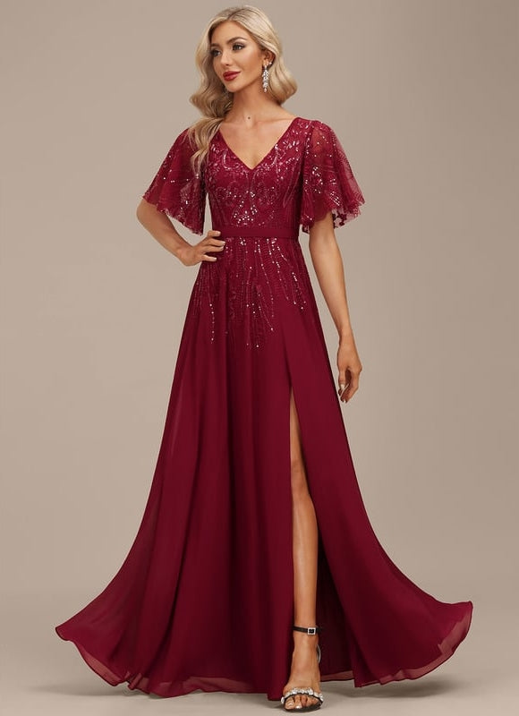 Robe Chic Longue Bleu Cobalt