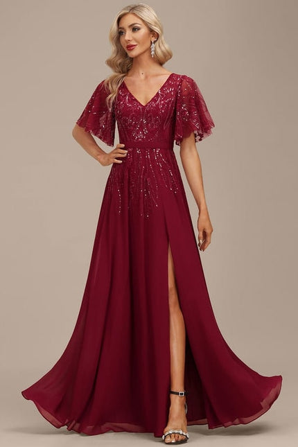 Robe Chic Longue Émeraude Élégante